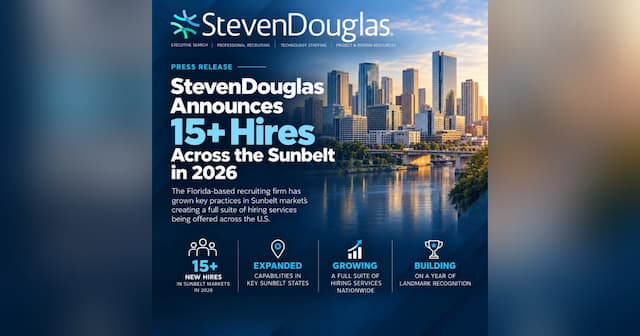 StevenDouglas Expands Across Sunbelt, Achieves Top 10 in Texas Markets