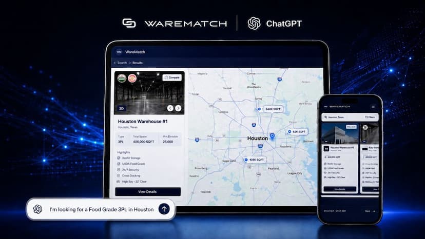 WareMatch Launches on ChatGPT App Store for Instant 3PL Discovery