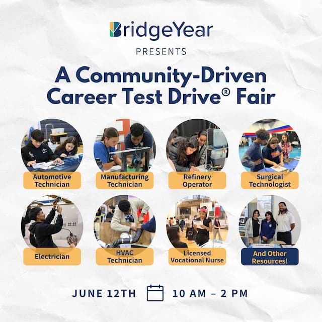 BridgeYear Holds Free Career Test Drive Fair in Houston on June 12