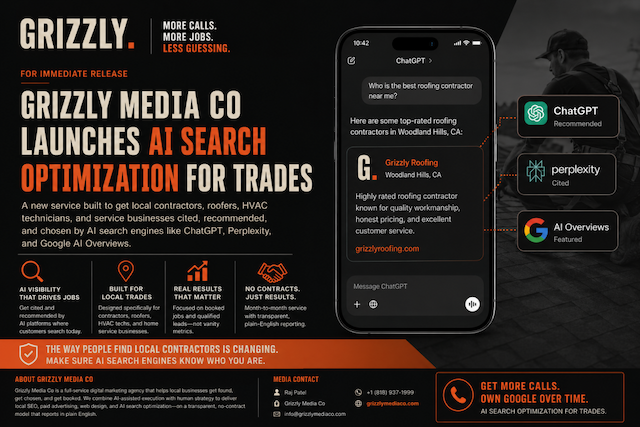Grizzly Media Co Boosts Trades with AI Search Optimization