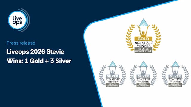Liveops Wins Gold and Silver Stevie Awards for CX Excellence