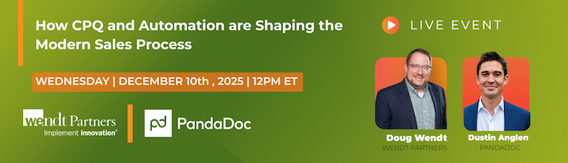 Wendt Partners & PandaDoc Host Live Event on CPQ+CRM Sales Power