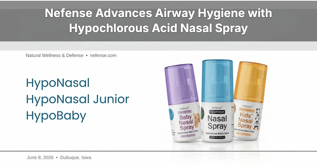 Nefense Launches Age-Specific HOCl Nasal Spray Line