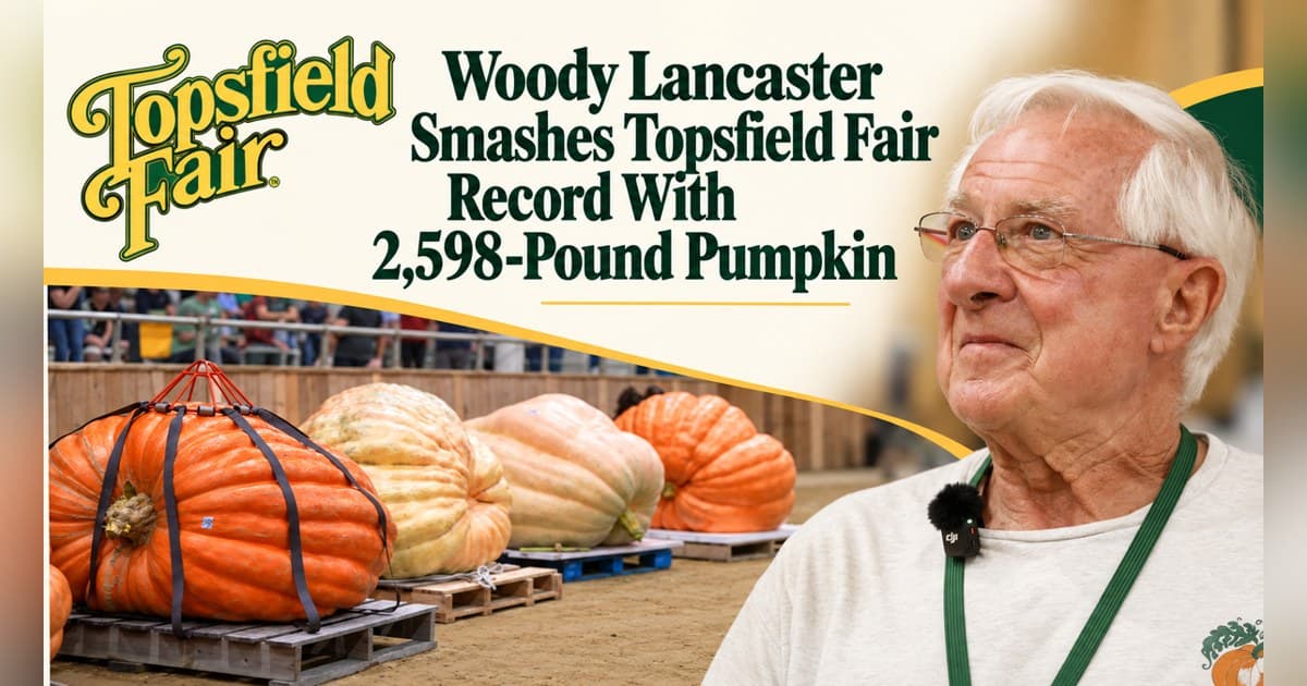 2,598-Pound Pumpkin Shatters Topsfield Fair Record