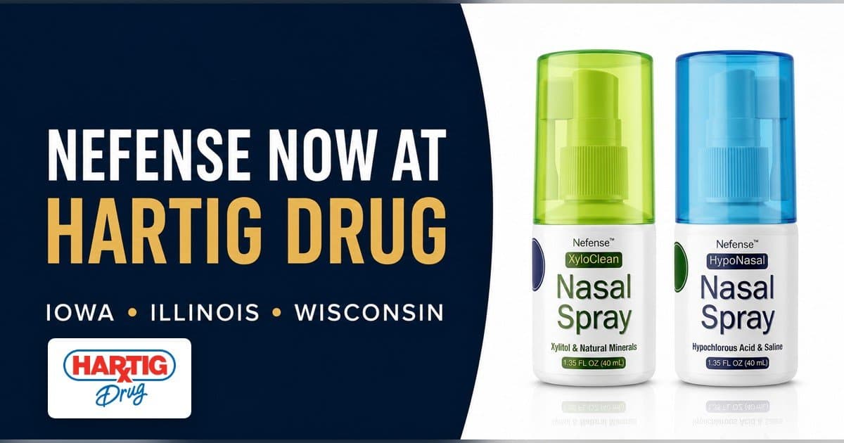 Hartig Drug Adds Nefense Nasal Care Line in Three States