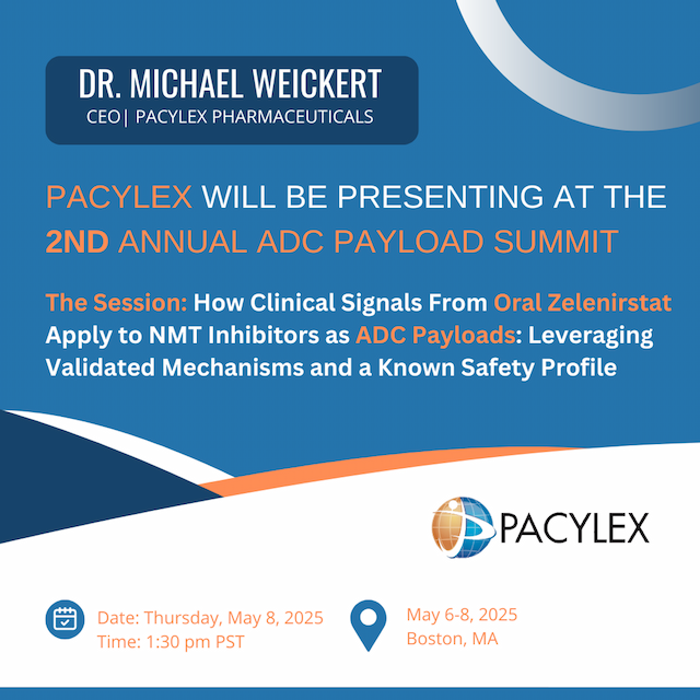 Pacylex Pharmaceuticals CEO to Present on NMT Inhibitors as ADC Payloads at Summit