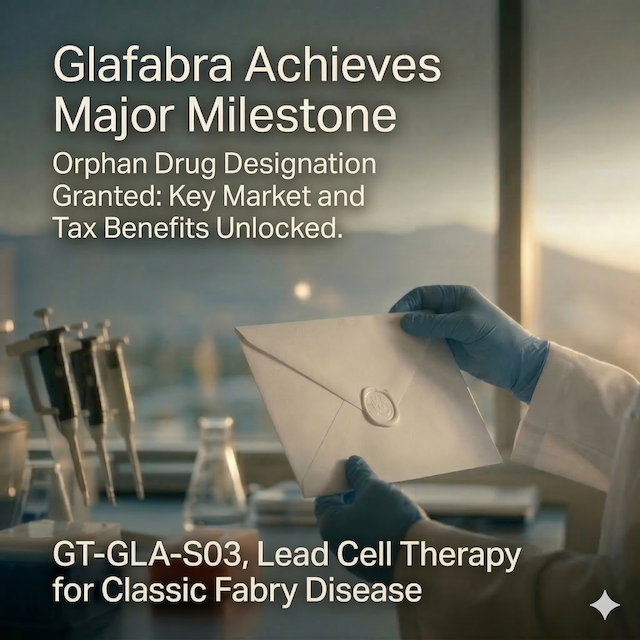 FDA Grants Orphan Drug Status to Glafabra's Fabry Disease Cell Therapy