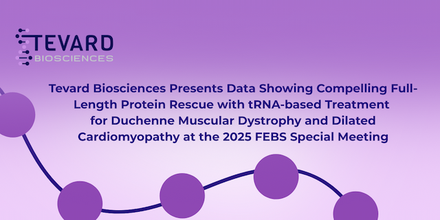 Tevard's tRNA Therapy Restores 70% Protein in Muscular Dystrophy