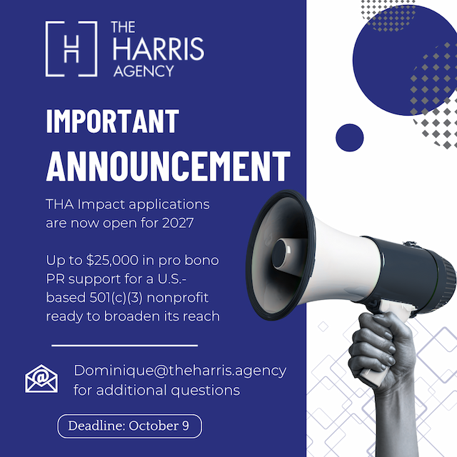 The Harris Agency Opens Applications for 2027 THA Impact Grant
