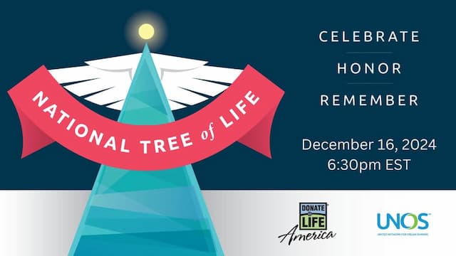 Join the National Tree of Life Event to Honor Organ, Eye, and Tissue Donors