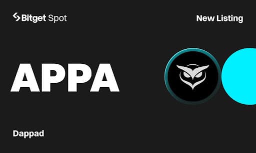 Bitget Lists Dappad Multichain Launchpad Tokens on Spot