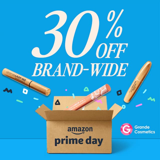 Grande Cosmetics Prime Day Sale: 30% Off Lash and Brow Serums