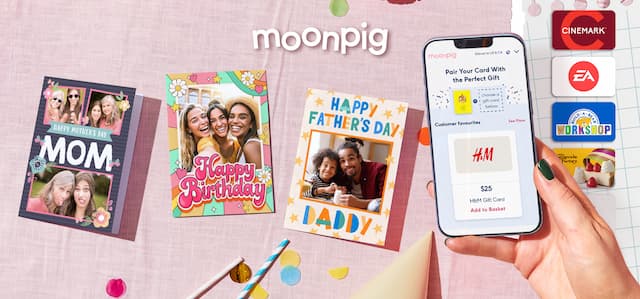 Moonpig Launches Gift Card Add-Ons Just in Time for Mother's Day