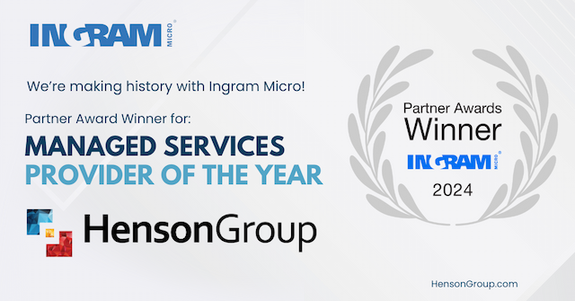 Henson Group Named Managed Services Provider of the Year at 2024 INGRAM MICRO ONE INNOVATION SUMMIT