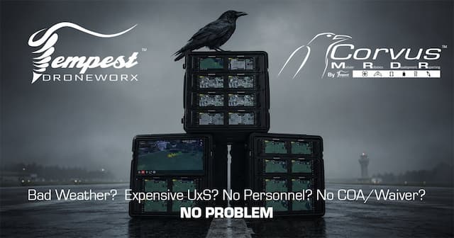 Tempest Droneworx Unveils Corvus MRDR: Sim-to-Real Autonomy Testing Platform