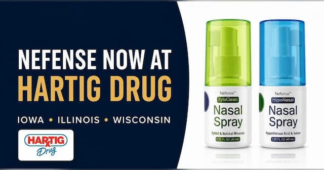 Hartig Drug Partners with Nefense to Offer Nasal Care Products