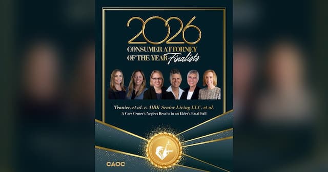 Six Attorneys Named Finalists for 2026 Consumer Attorney of the Year