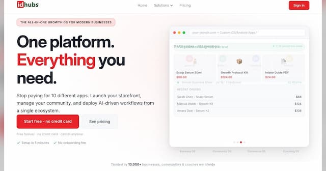 idhubs: AI Era Demands Unified OS, Not Fragmented Stack
