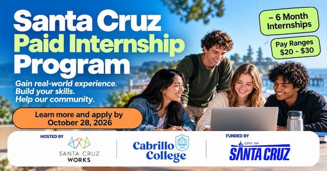 Paid Internships for Santa Cruz Young Adults
