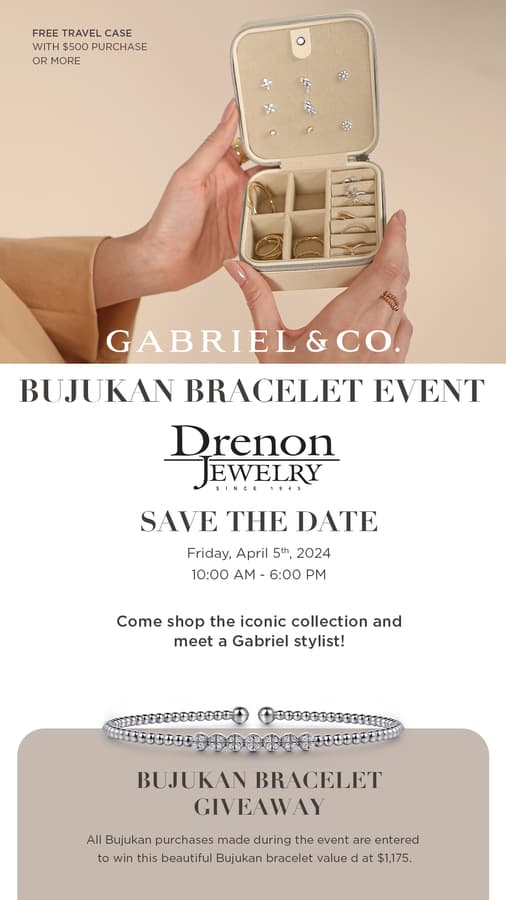 Drenon Jewelry Hosts Gabriel & Co. Trunk Show Featuring Bujukan Bracelet Collection