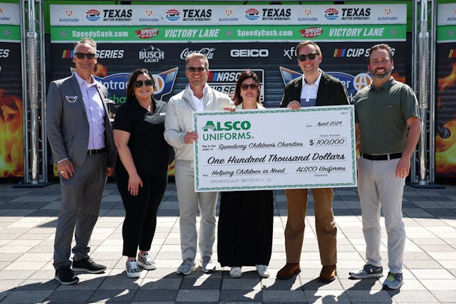 Alsco Donates $100,000 to Speedway Children's Charities at Texas Motor Speedway