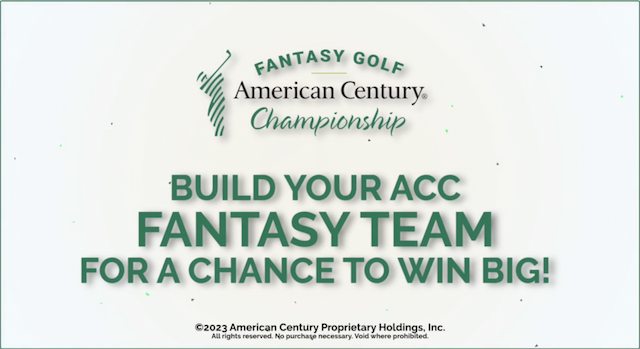American Century Championship Announces 'Beat the Bot' Charity Challenge and Fantasy Golf Contest
