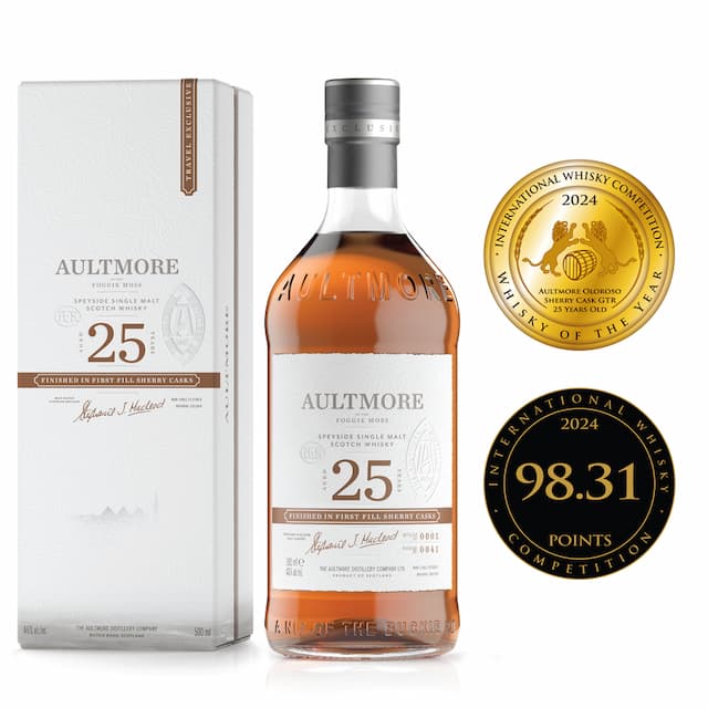 Bacardi's AULTMORE® Oloroso Sherry Cask Wins Whisky of the Year at 2024 International Whisky Competition