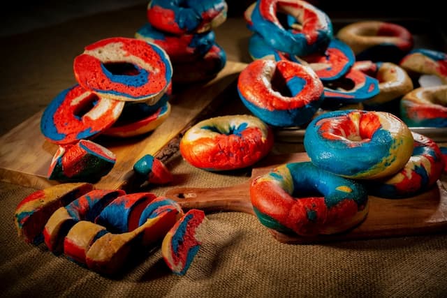 Celebrate Fourth of July with Red, White, and Blue Bagels from Goldbergs Fine Foods