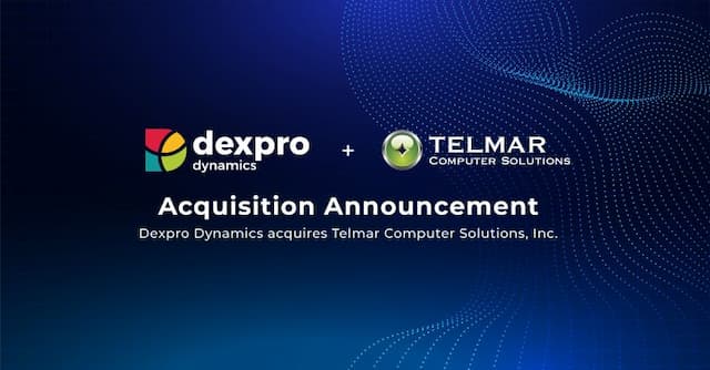 Dexpro Dynamics Expands National Practice with Acquisition of Telmar Computer Solutions
