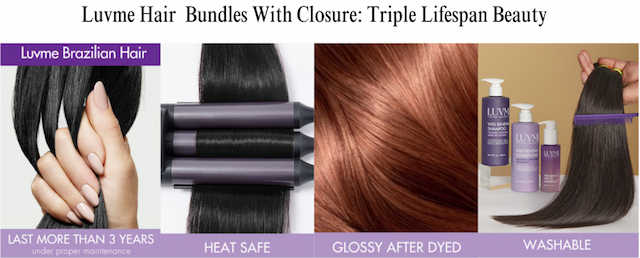 Luvme Hair Promotes Bundles with Closure for Triple Lifespan