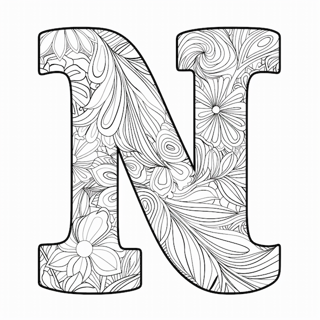 Mindful-Coloring.com Introduces Mindful Bubble Letter Series