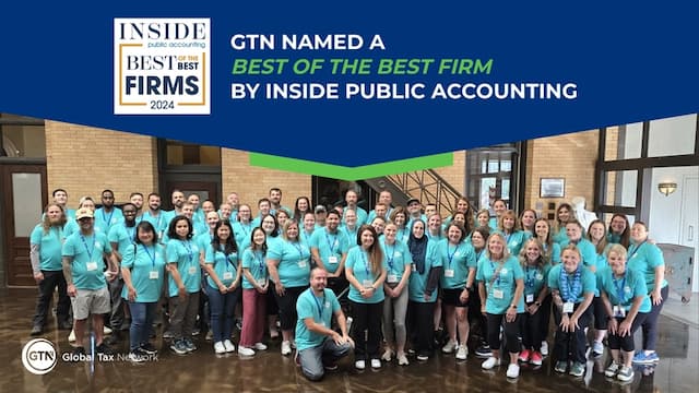 GTN Named Best of the Best Firm for 2024 by INSIDE Public Accounting