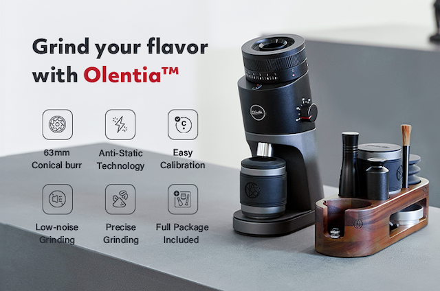 NADO US INC Launches Olentia 63mm Conical Burr Grinder on Indiegogo