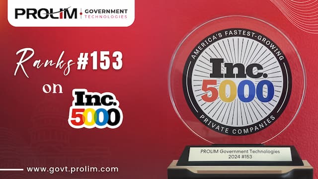 PROLIM Ranks #153 on the 2024 Inc. 5000 List of Fastest-Growing Private Companies in America