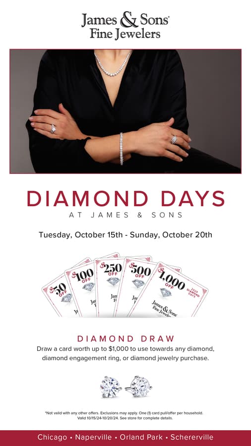 Discover the Brilliance of Diamonds at James & Sons Diamond Days Event