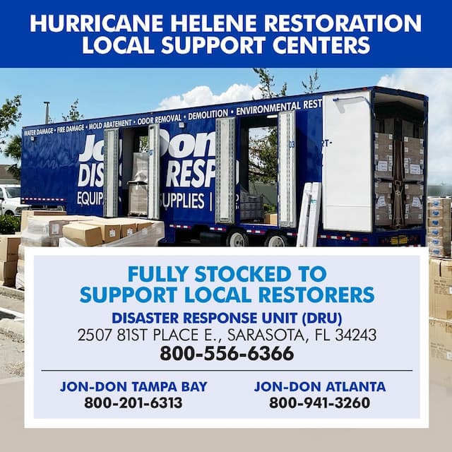 Jon-Don Mobilizes Disaster Response Unit and Opens Hurricane Support Center in Sarasota, FL