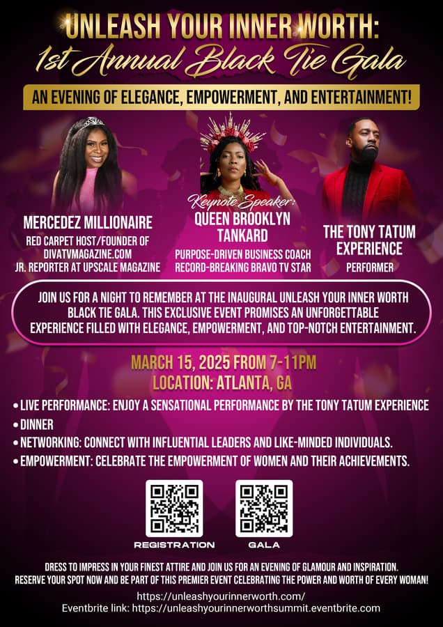 Unleash Your Inner Worth, Inc. Announces Women's Empowerment Summit & Gala 2025