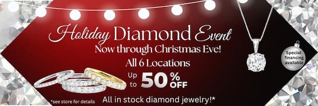 Save Up to 50% on Diamond Jewelry at Huntington Fine Jewelers' Holiday Diamond Event