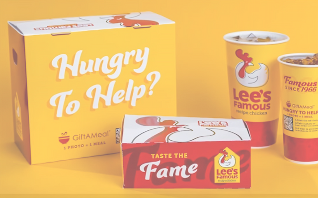 Lee's Famous Recipe® Chicken Partners with GiftAMeal to Fight Hunger