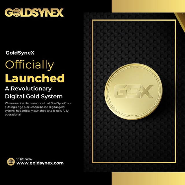 GoldSyneX Launches Revolutionary Blockchain-Based Digital Gold System