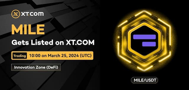 XT.COM Lists MILE Token for Milestone-Based Financing in DeFi Zone