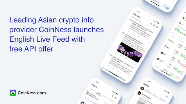 CoinNess Launches English Service with Live Feed for Global Crypto Investors