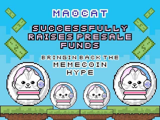 MAOCAT Successfully Raises Over $300,000 in Presale, Sets New Standards for Memecoins