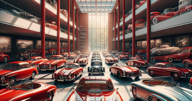 Rare Strawberry Red 1956 Mercedes-Benz 300C Debuts at DFW Museum