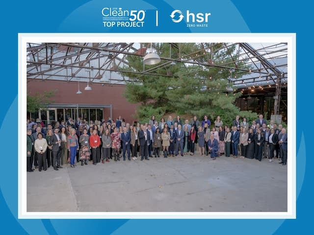 HSR Zero Waste Wins Clean50 Award for Convention Centre Transformation